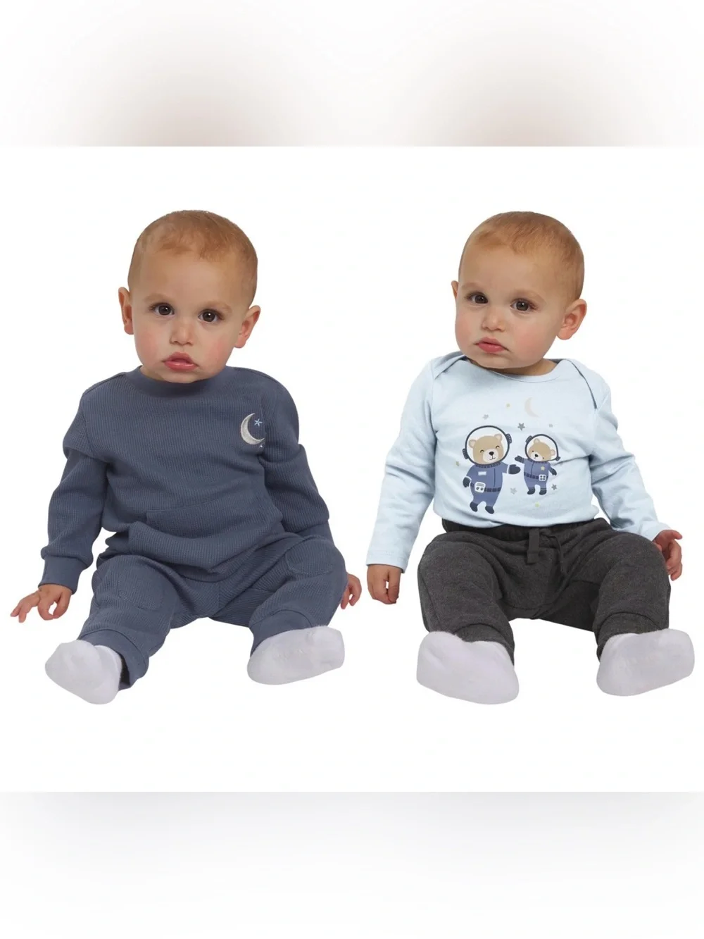 Koala Kids Baby Boys 4 Piece Outfit Set Blue Size 6M New